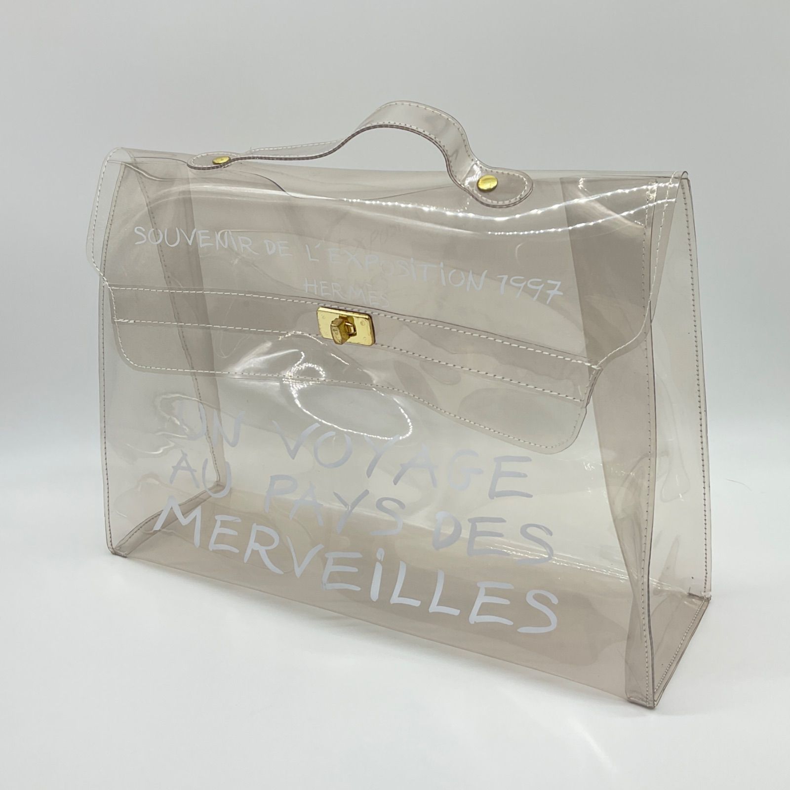○ HERMES エルメス ビニールケリー クリア 透明 「不思議の国