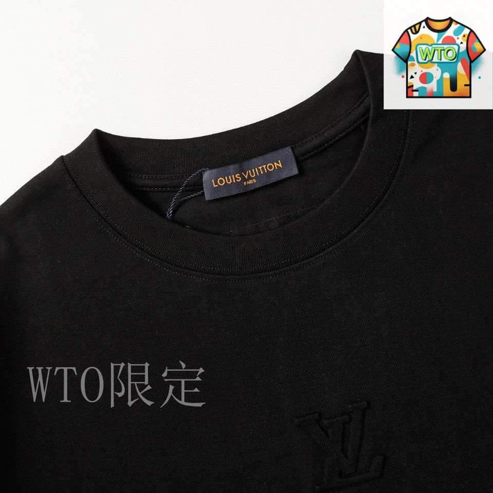 今日WTO】Louis Vuitton 立体エンボス T シャツ（B/W/G）/LV