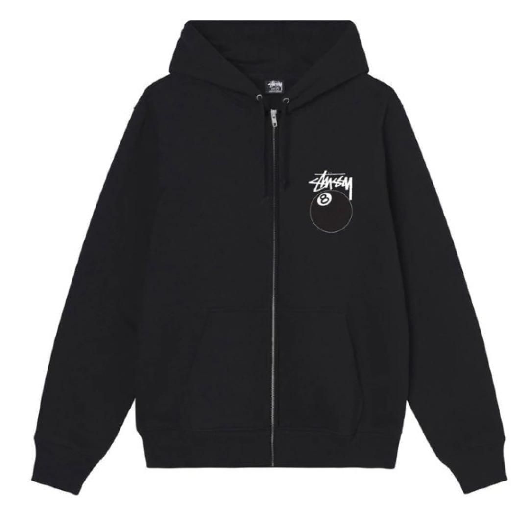 新品未使用 stussy ジップパーカー スウェット 8ボール - メルカリ