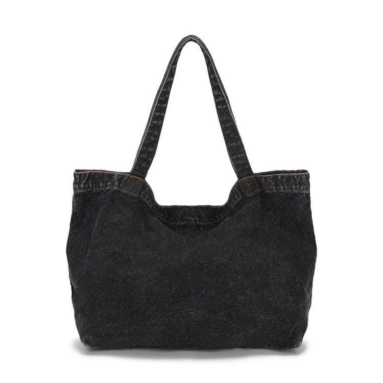 新品 MATIN KIM 韓国 人気商品 LOGO WASHED DENIM TOTE BAG