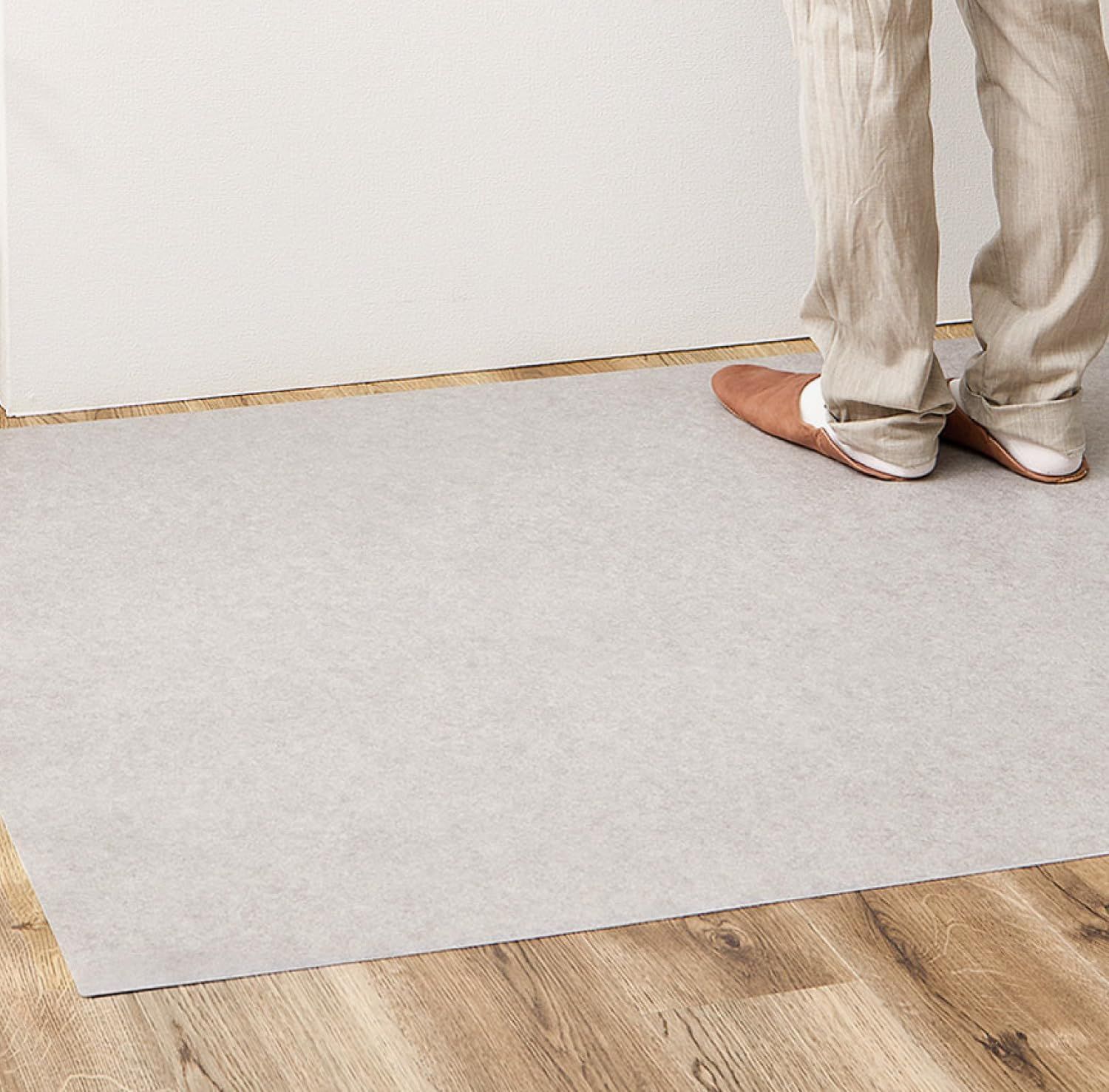 萩原 クッションフロア サンドストーン 約90 400 cm 水拭きできる 抗菌 防カビ 抗ウイルス 防炎 滑り止めシール付き カットOK