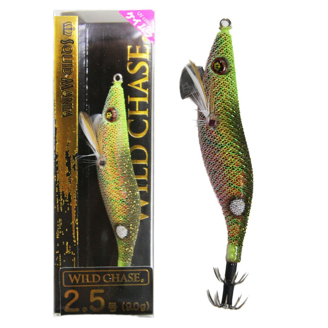 SQUID MANIA スクイッドマニア WILD CHASE ワイルドチェイス 2.5号 カラー/54_RG/閃光グリーンレッド(UV) エギ 【限定販売】  - メルカリ