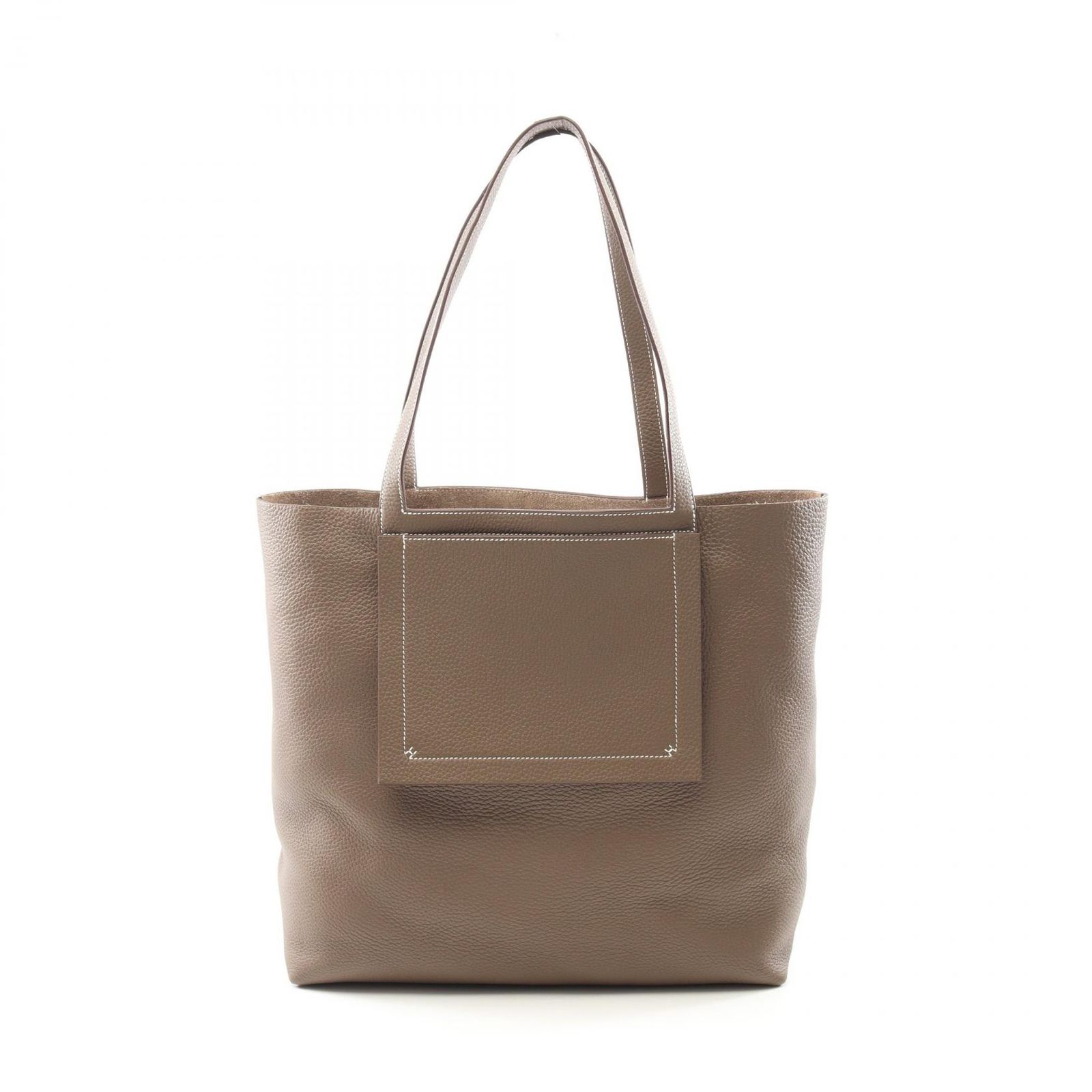エルメス HERMES トートバッグ カバセリエ46 エトゥープ レザー 