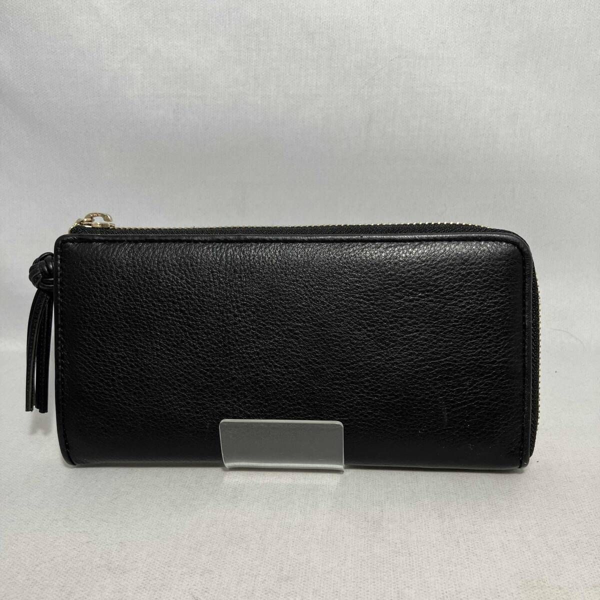 土屋鞄 Blackラウンドジップ 長財布 - メルカリ