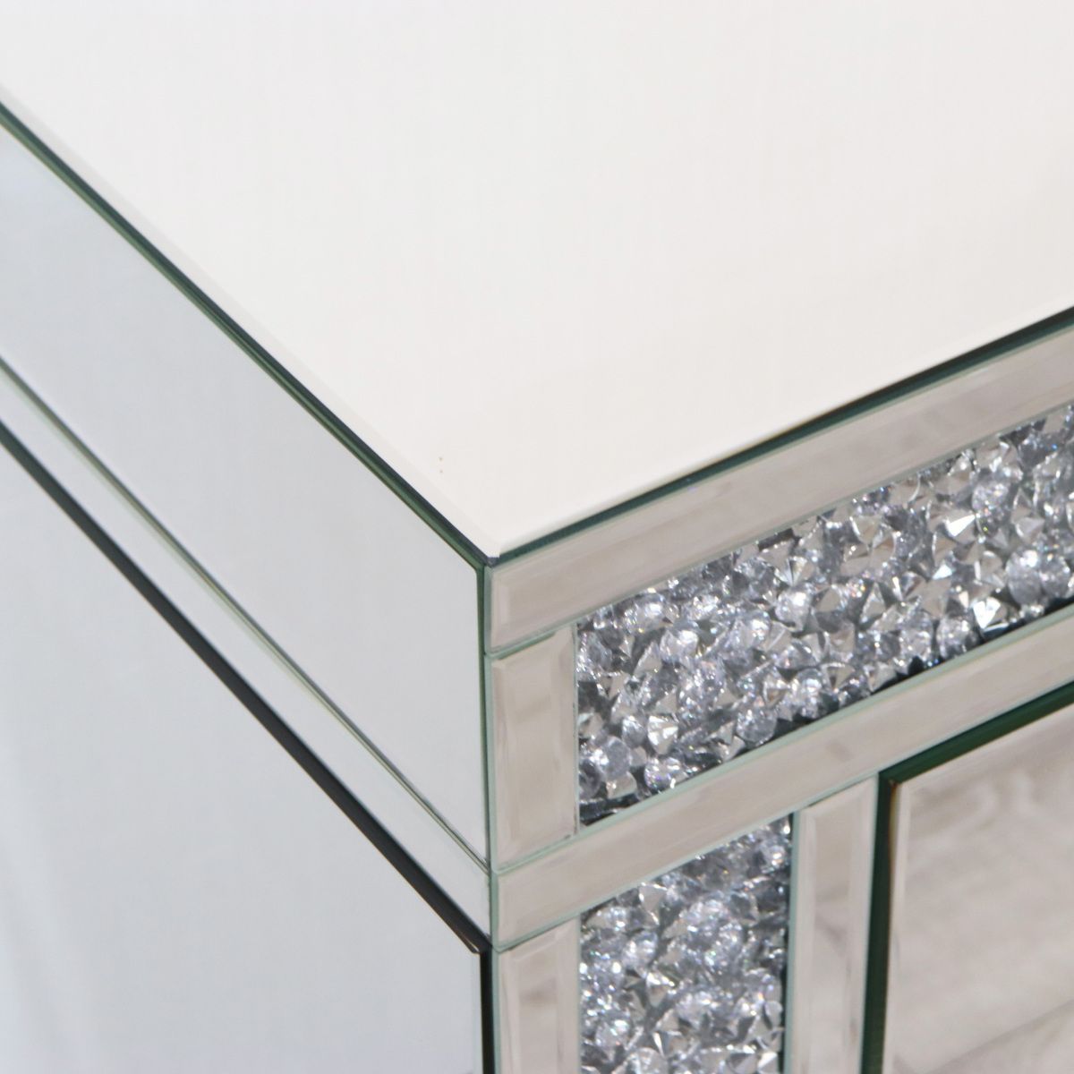 ミラー家具 3段チェスト 90cm ディスプレイスタンド ラインストーン ミラー家具 3段チェスト 90cm ディスプレイスタンド ライン