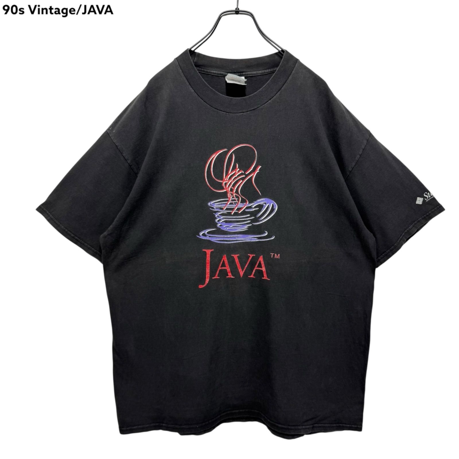 【送料無料】 Microsystems Sun JAVA vintage 90s Promo Tee T-shirt Print トップス
