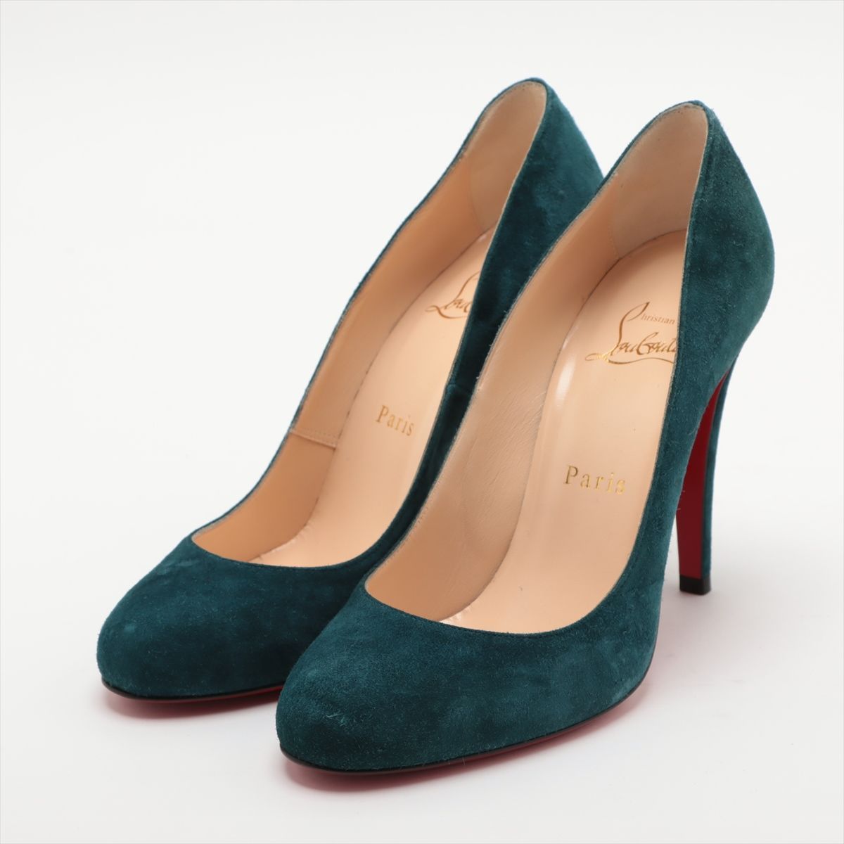 Christian Louboutin ターコイズ スエードパンプス サイズ37 【公式通販】