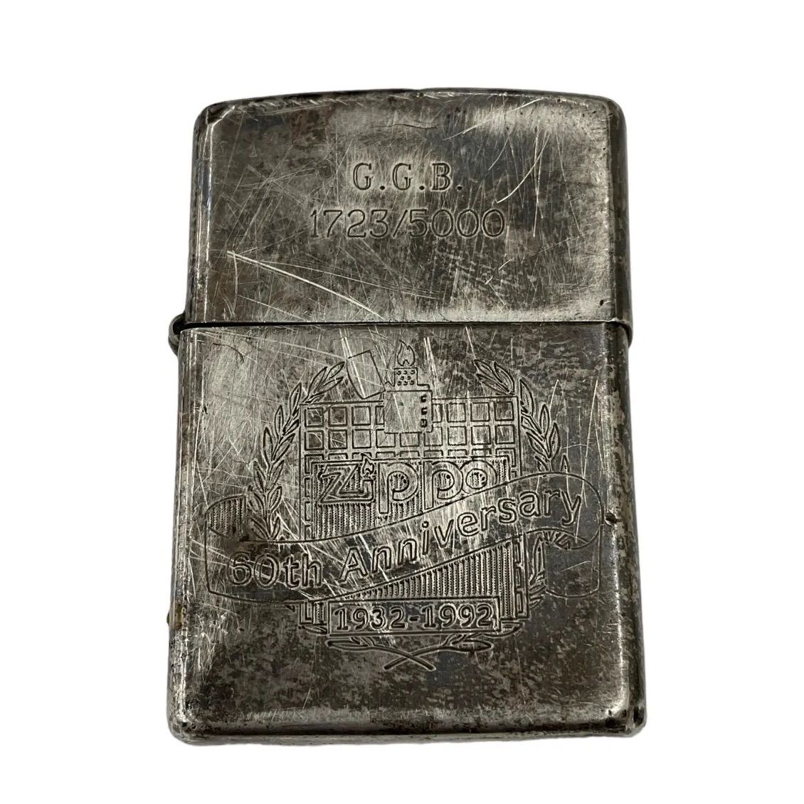 170590 ZIPPO ジッポ スターリング 60周年記念品 1723|5000 1992年製
