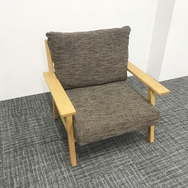 応接用ソファ 1人用 シェアードスペース オカムラ ブラウン オカムラ ブラウン