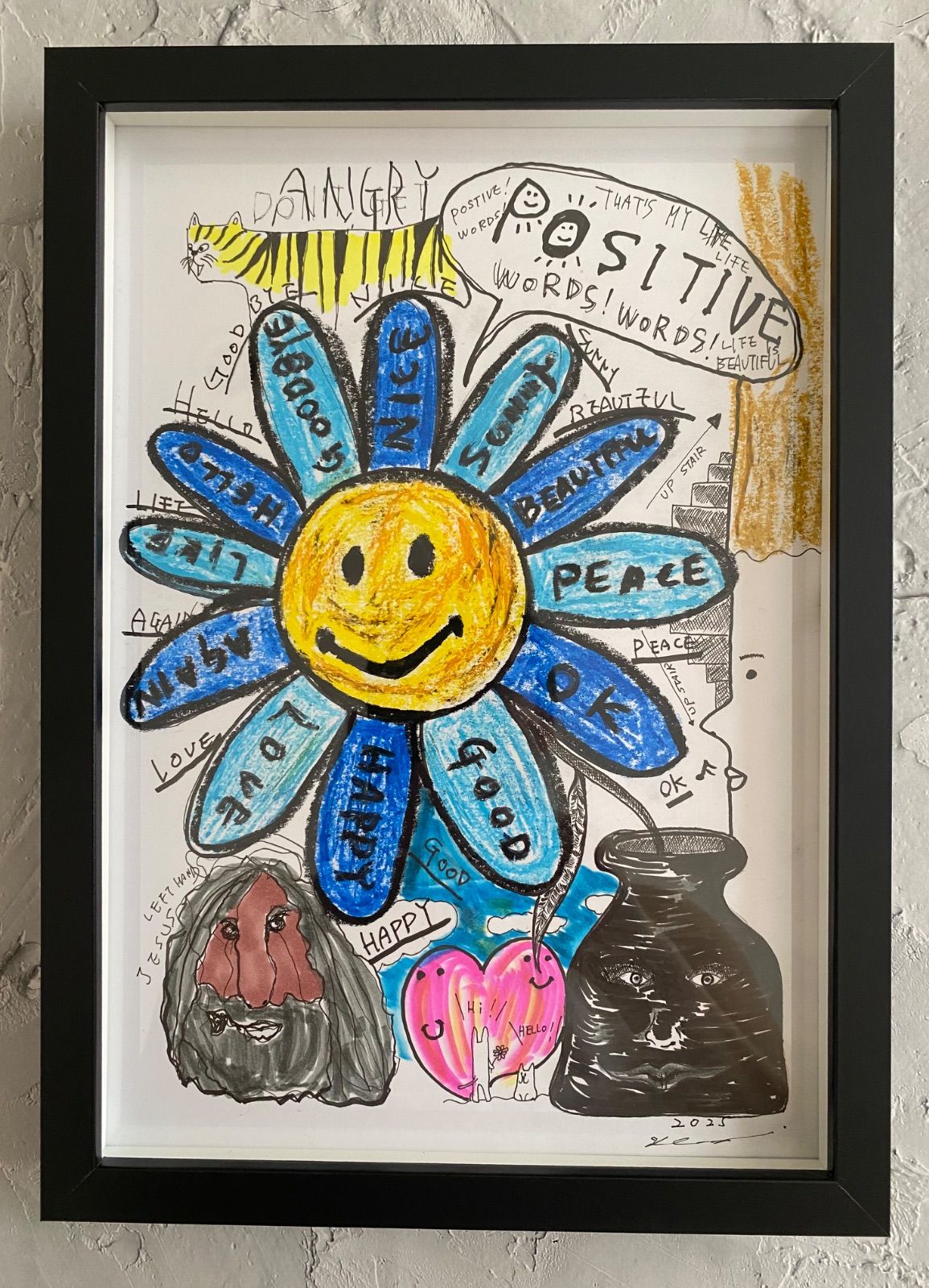 原画/抽象画/ポップアート/現代アート/ストリートアート Positve