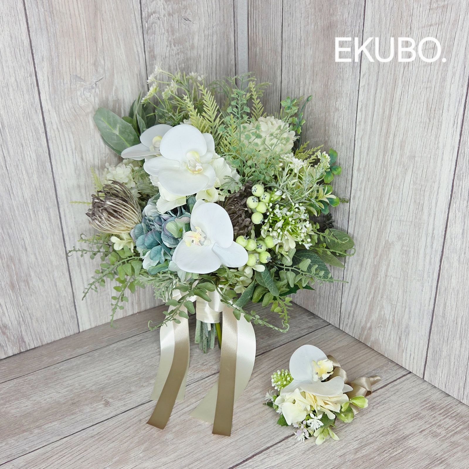 ウェディングブーケ-ブートニア