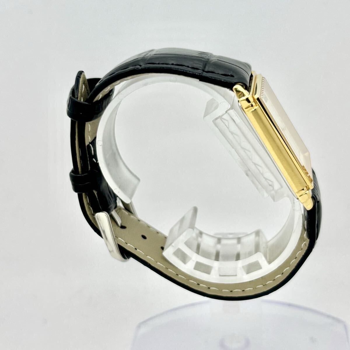 外観美品/新品電池】 SEIKO セイコー 1Pダイヤ メンズ 腕時計 ゴールド 