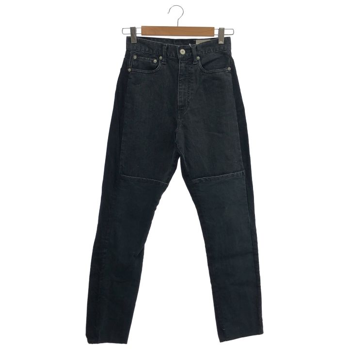 KUROさま専用 KURO DENIM ⑤ 切り替えデニムパンツ レディース ブラック 1 - メルカリ