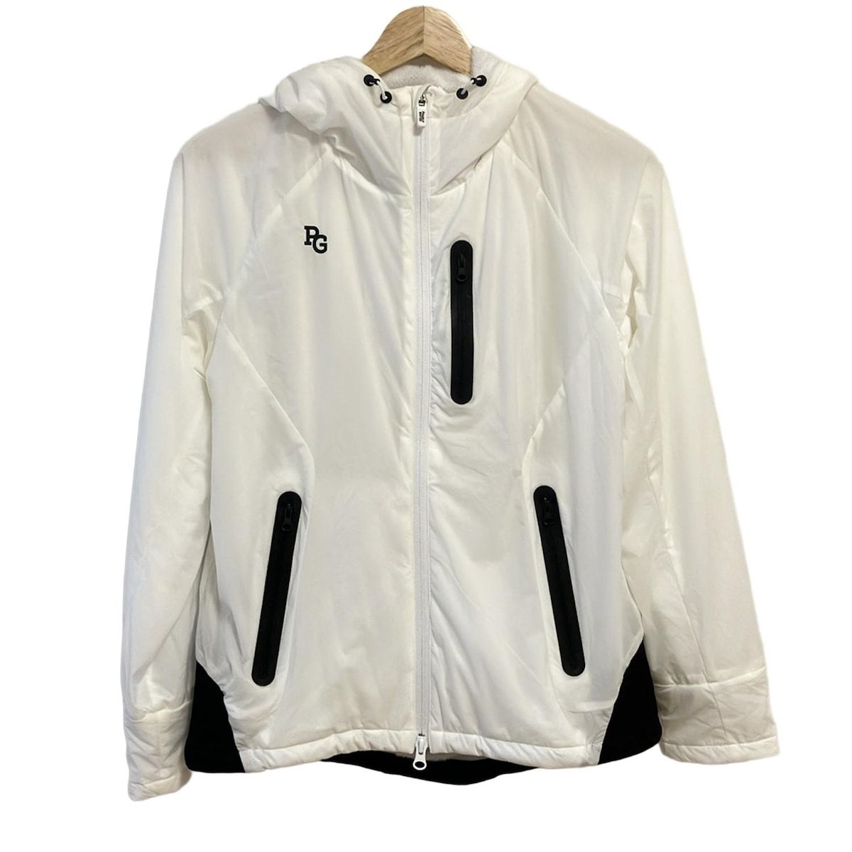 パーリーゲイツ　PERTEX リバーシブルブルゾン　アウター　ホワイト　5 パーリーゲイツ PERTEX リバーシブルブルゾン アウター ホワイト 5