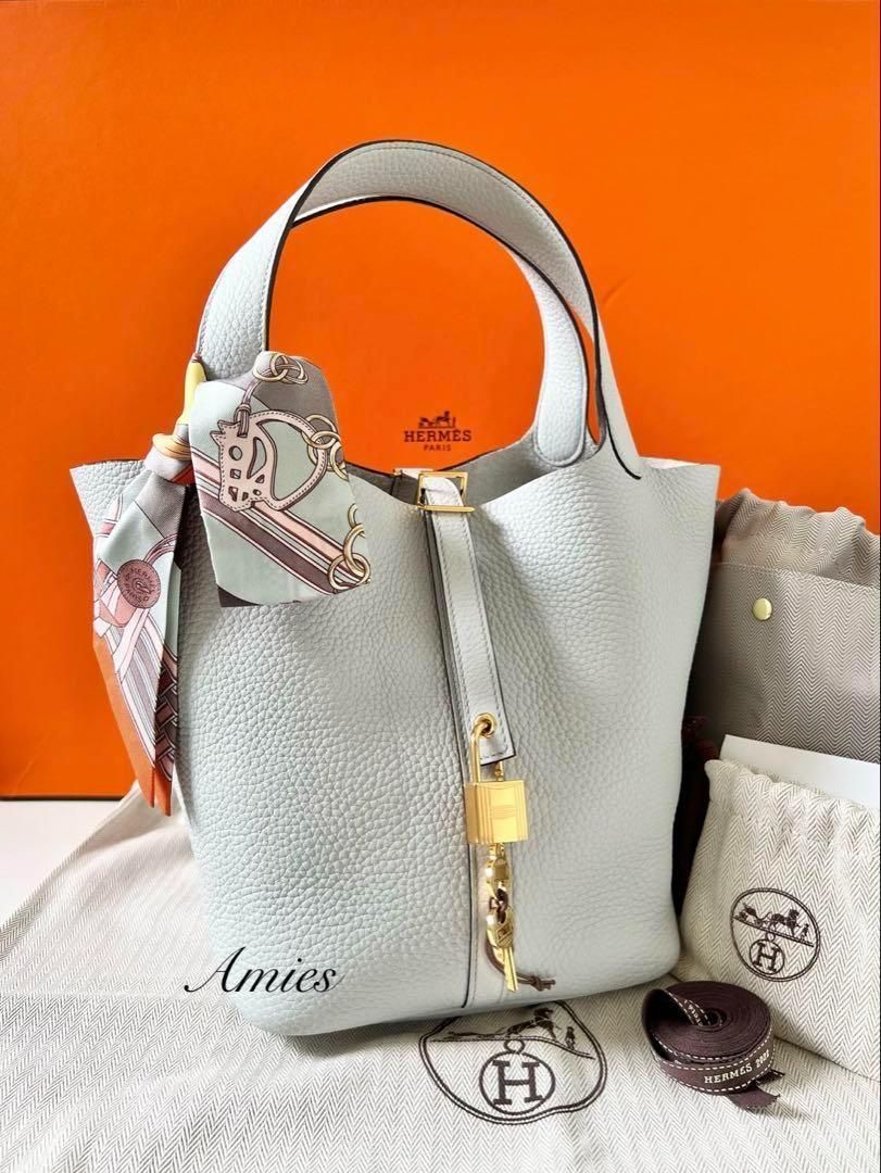 神スペック☆エルメス Hermes ピコタンロック MM ブルーペール 