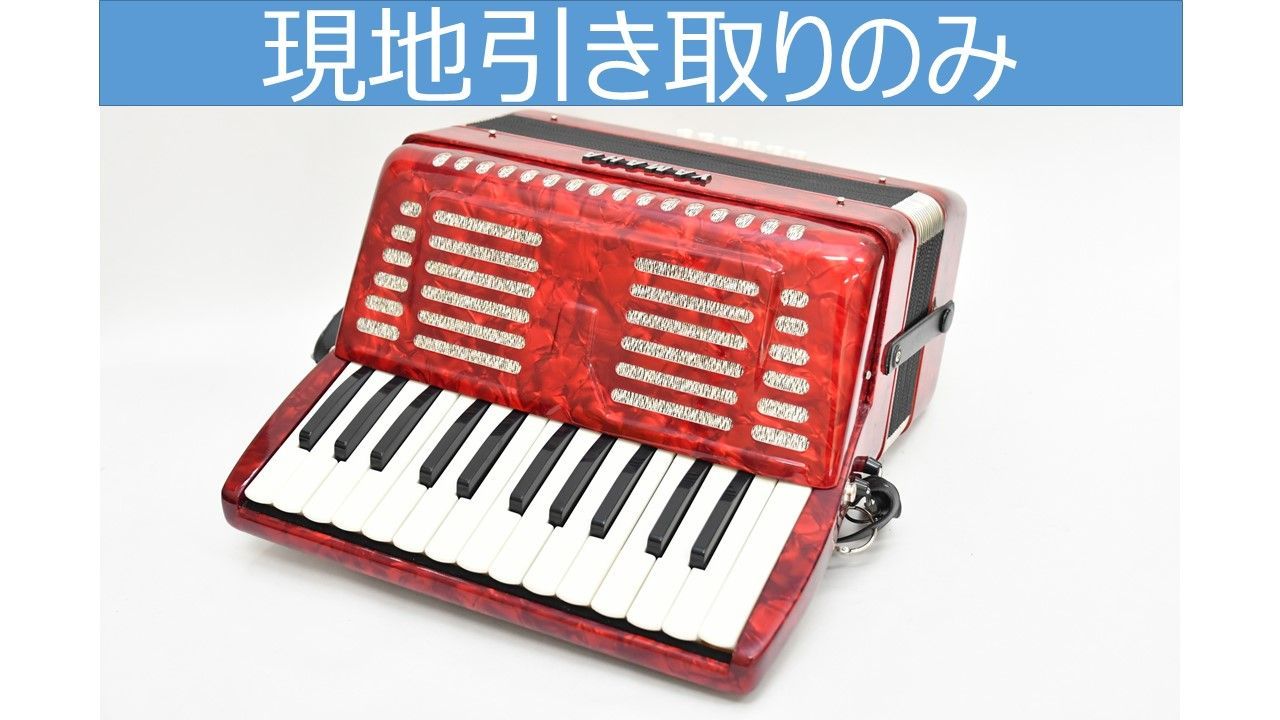 TOMBO アコーディオン T-32N赤 ケース付き □ご予約受付□ TOMBO(トンボ) ／ T-24N - 独奏アコーディオン32