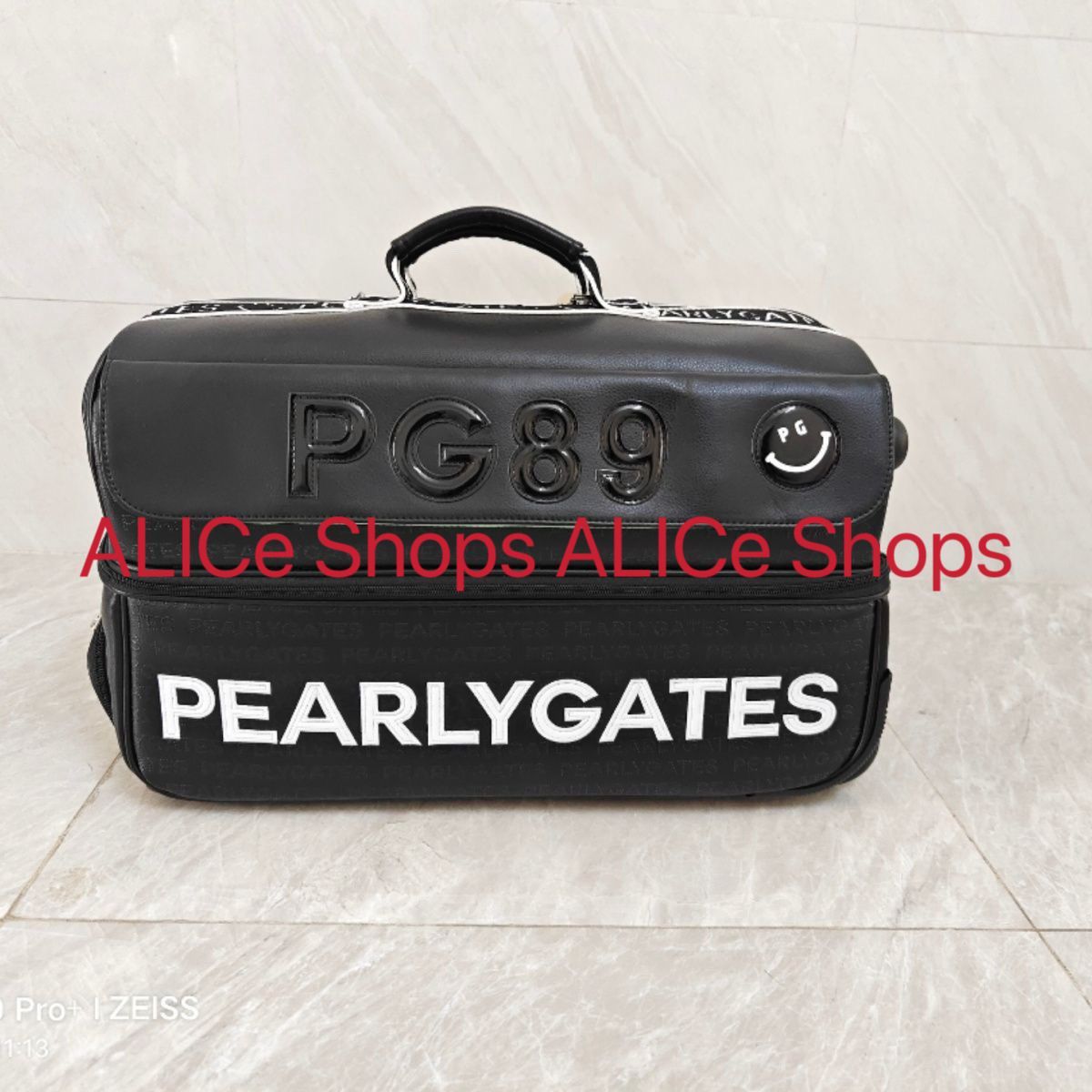 【希少】パーリーゲイツ キャリー付きボストンバッグ ネイビー 完売品 | フリマアプリ ラクマ