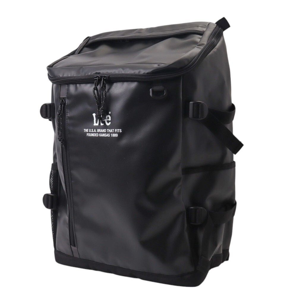 ☆ Black ☆ Lee Strong Box Rucksack Lee Lee Rucksack 320-4920 Rucksack 32L Boxed Backpack Box Rucksack Stylish Women's Bags Ladies Bags Mens Bags Brand School Bags