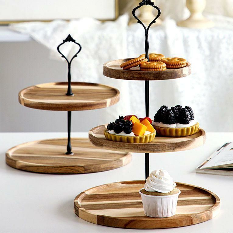 3段セット ケーキ スタンド プレート アフタヌーンティー フルーツ トレー 皿