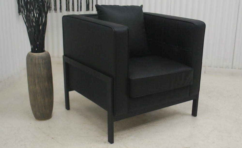 アウトレット 現品限り 大 品 品 スタイリッシュモダンデザイン 黒ブラック 1人掛け ソファー 1P 直線的フォルム NEXPOTALLINN_EU