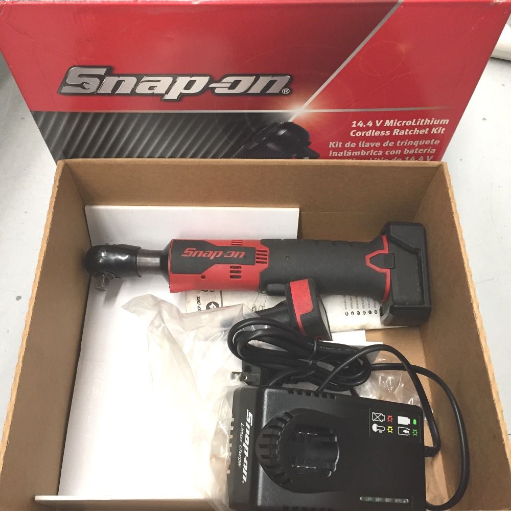 △△Snap-on スナップオン 14.4V マイクロリチウム 3/8 コードレス ラチェットセット CTRJ761C レッド - メルカリ