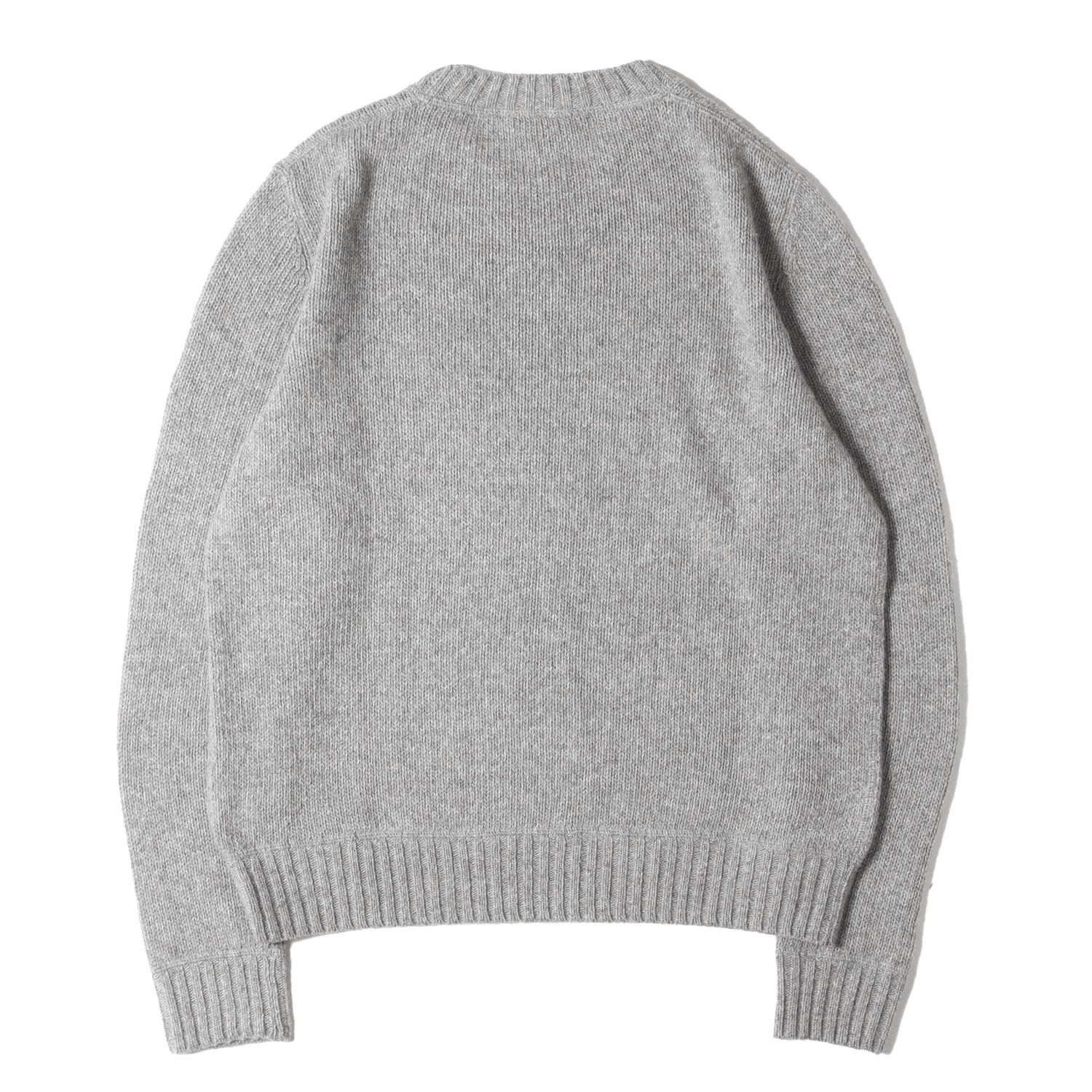 PRADA プラダ ニット ヘザーグレー サイズ:46 | 22AW ロゴ
