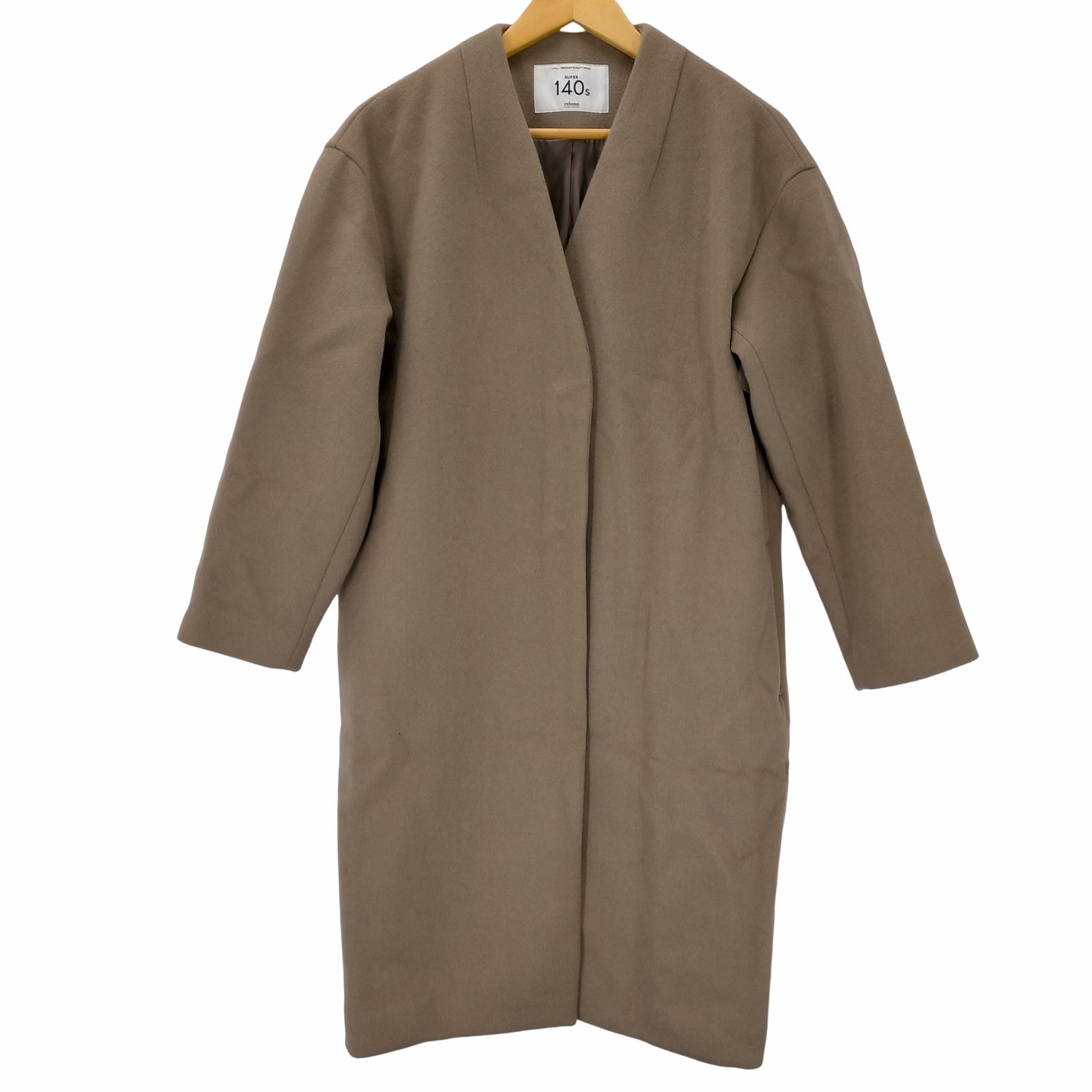 JOURNAL STANDARD relume ウールノーカラーコート ジャーナルスタンダードレリューム JOURNAL STANDARD relume