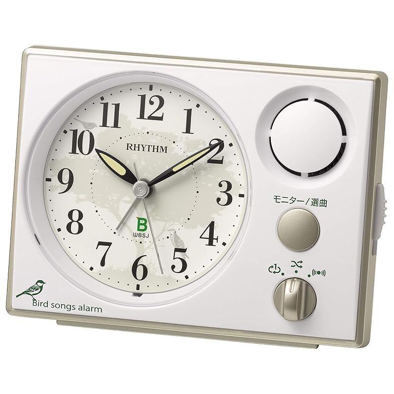 リズム(RHYTHM) 目覚まし時計 日本野鳥の会 共同開発 【鳥の声アラーム