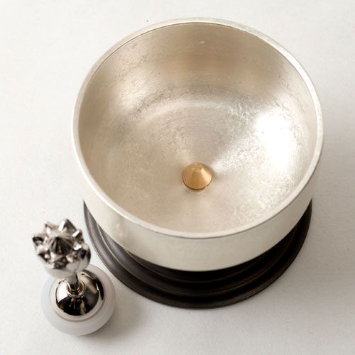 ここかしこ 音ずれリン シルバー お鈴 仏具 Kokokashiko Buddhist bell WWW_SKLAD-KIRPICHA_RU