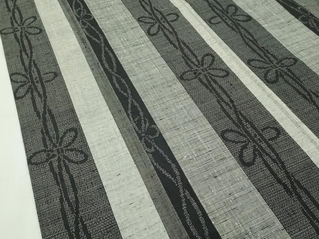 平和屋本店□極上 結城紬 100亀甲 花間道 逸品 未使用 CZAA2704s5  