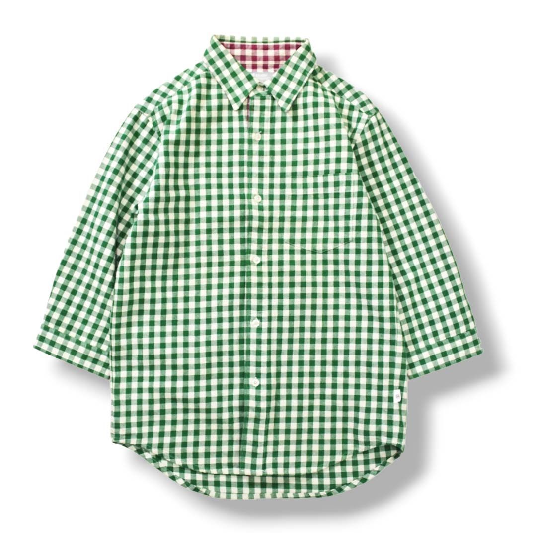 ステューシー STUSSY 7分袖 ギンガムチェック柄 コットンシャツ