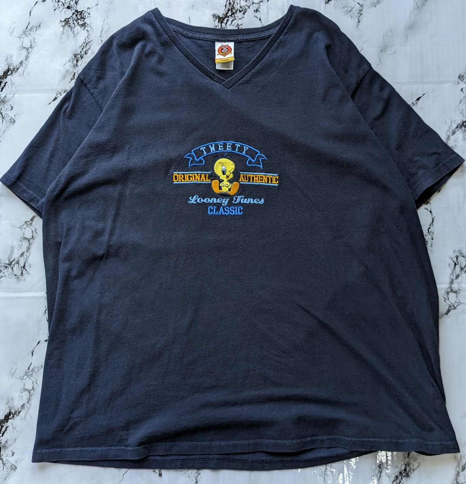 ルーニーテューンズ　トゥイーティー　刺繍　tシャツ　２０００S　ｙ２ｋ　ワーナーブラザーズ公式