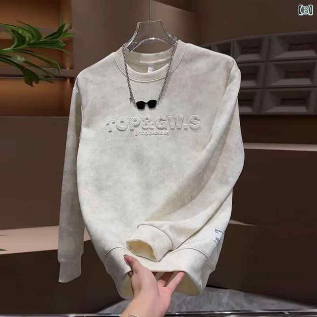 [L]メンズ ファッション 服 用 オシャレ シンプル 大人 かっこいい ストリート 夏コーデ  ラウンドネック シャツ カジュアル トップス インナー ウェア 