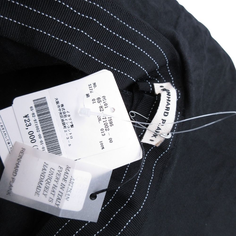 REINHARD PLANK レナードプランク BUCKET コットン サファリ バケットハット ブリム 帽子 M 黒 ブラック メンズ レディース 古着 WWW_WOWDIGSITE_COM