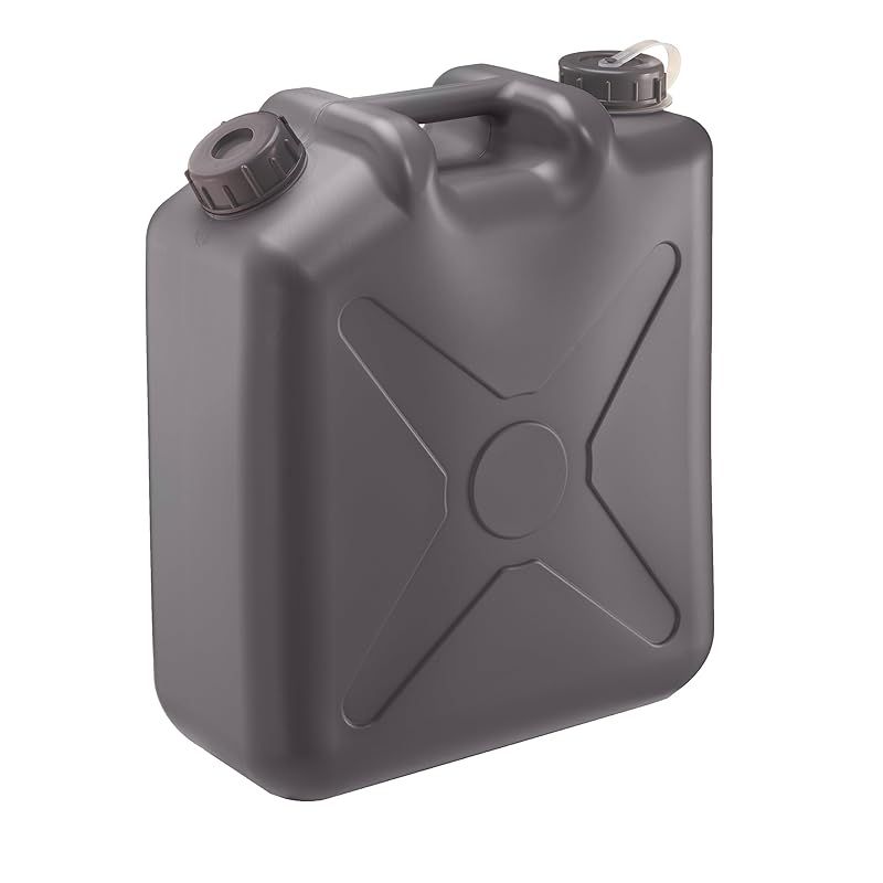 瑞穂化成 扁平缶 ノズル無 20L グレー 0207GY 両口 カラーポリタンク