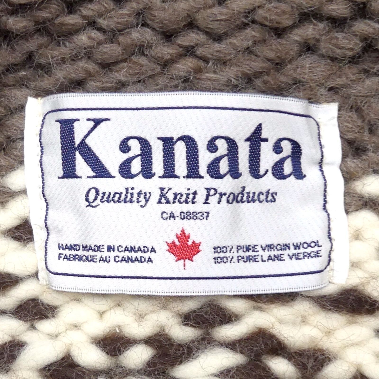 カウチン セーター kanata ハンドニット XXL カナダ製 カナタ 鳥