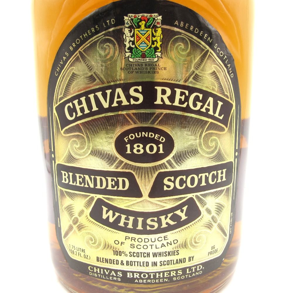 Chivas Regal シーバスリーガル ウイスキー 12年 特級表示なし 旧旧ボトル 1750ml 43% ブレンデッドスコッチ 洋酒 古酒  未開栓 - メルカリ