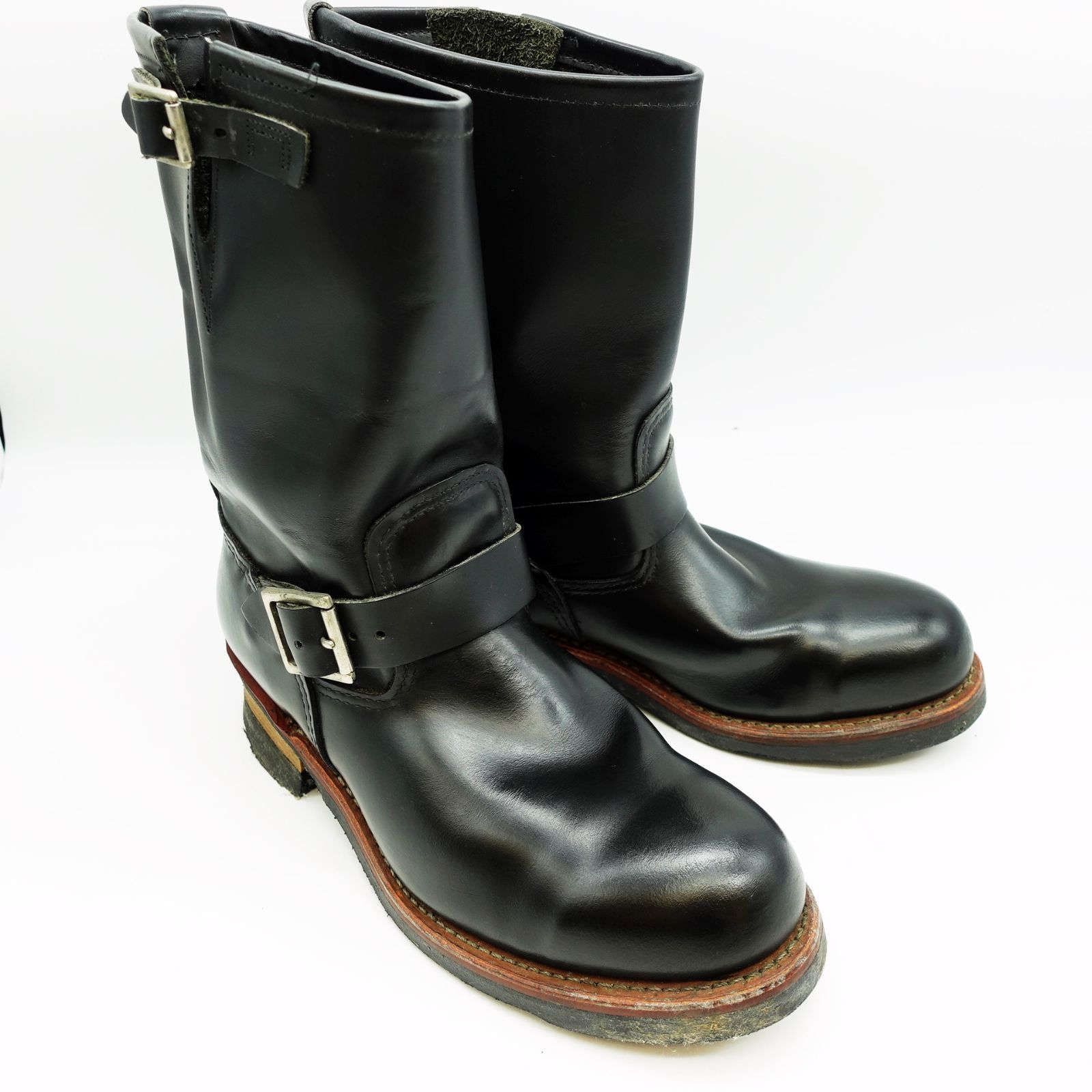 レッドウィング 2268 ASTM F2413-05 USA8D 黒 RED WING(レッドウィング) 2268スタッズエンジニアブーツASTM F