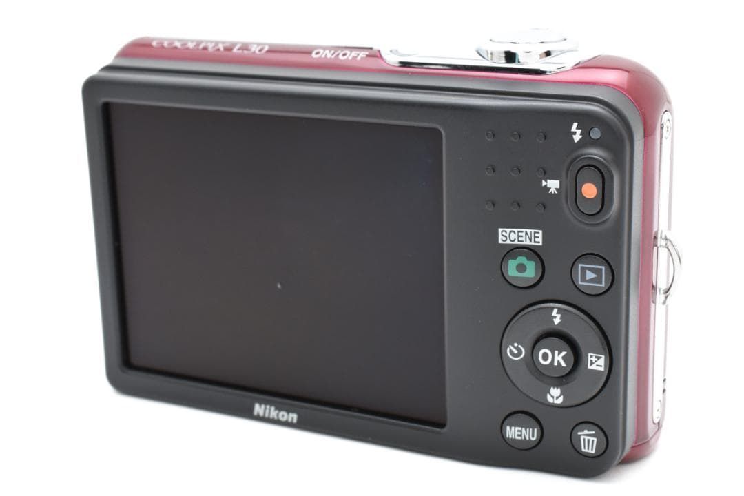 225 Nikon COOLPIX L30 レッド Nikon COOLPIX L30 Digital Camera with