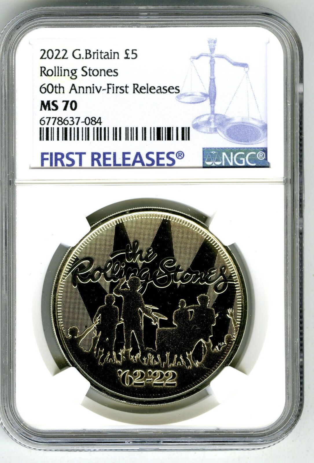2025 GREAT BRITAIN 5PD NGC MS70 ROLLING STS FIRST RELEASES TOP GRADE ONLY 5