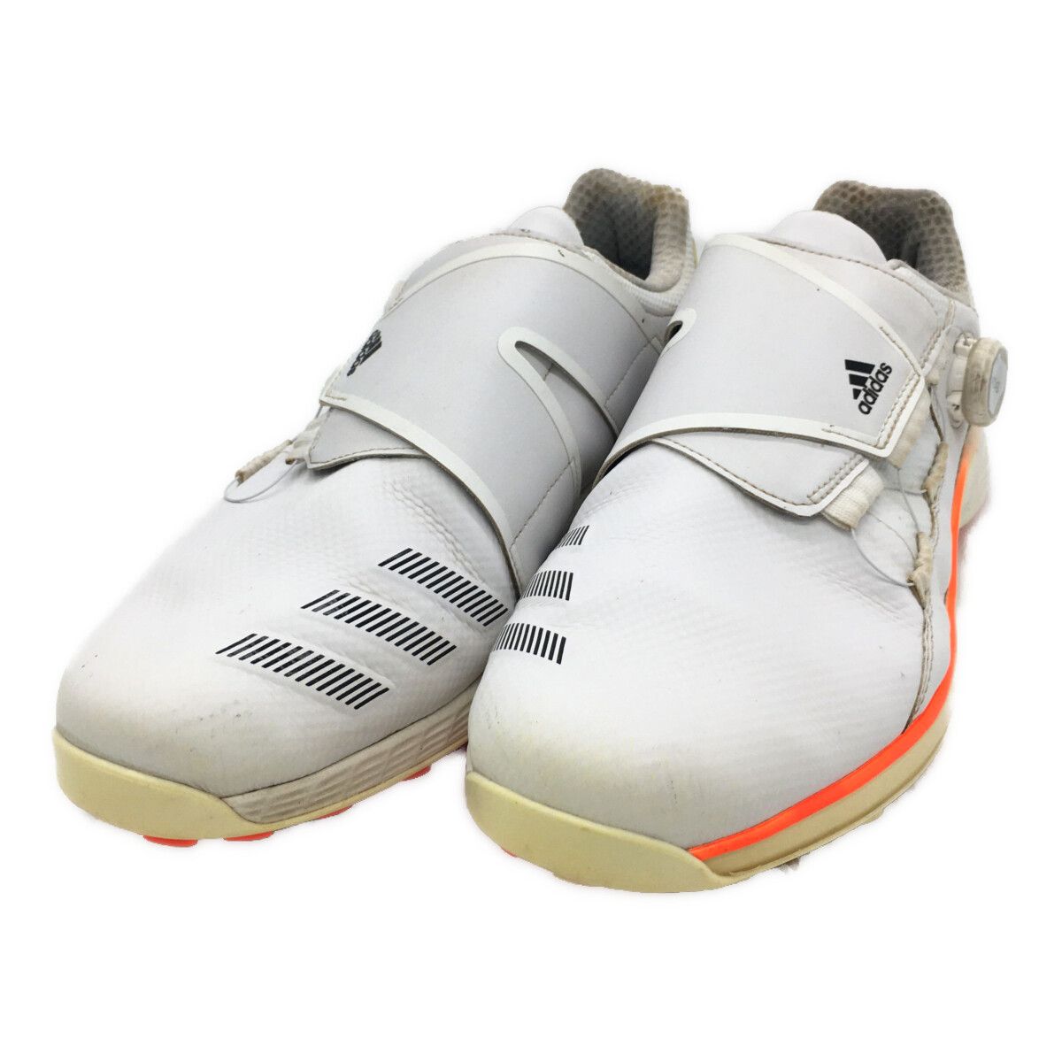 adidas - 新品28cm★ adidas GOLF アディダス白メンズゴルフシューズ 中古 アディダスゴルフ adidas GOLF ゴルフシューズ 28cm