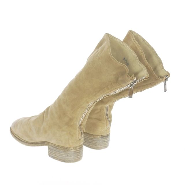 GUIDI ロングバックZipブーツ/42ハーフ GUIDI(グイディ) / バックジップブーツ/42/ブラック/レザー
