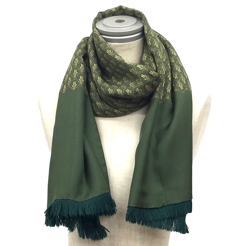 HERMES エルメス シルクアンゴラ リバーシブル ストール