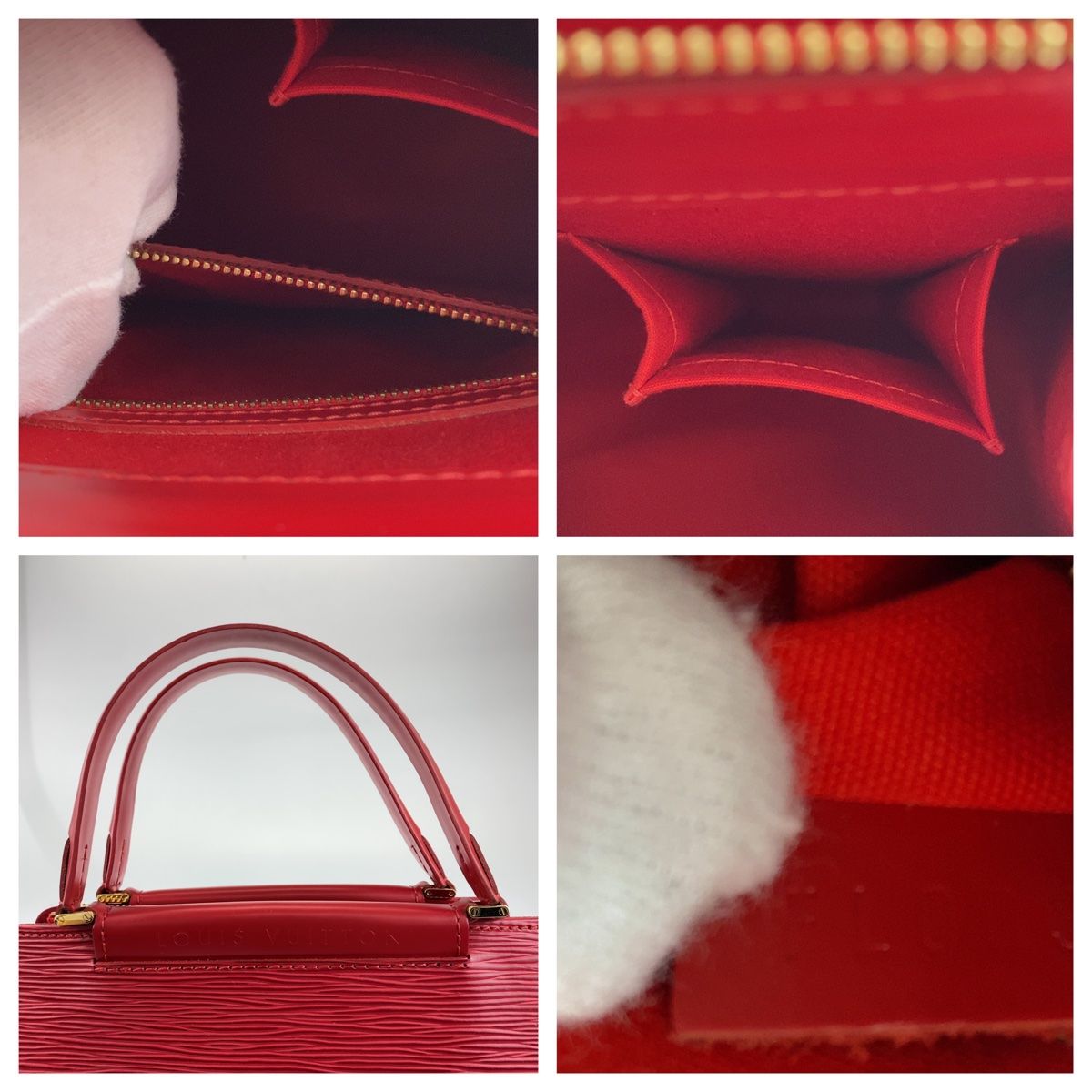 LOUIS VUITTON ルイヴィトン エピ フィガリPM レッド 赤 ゴールド金具 