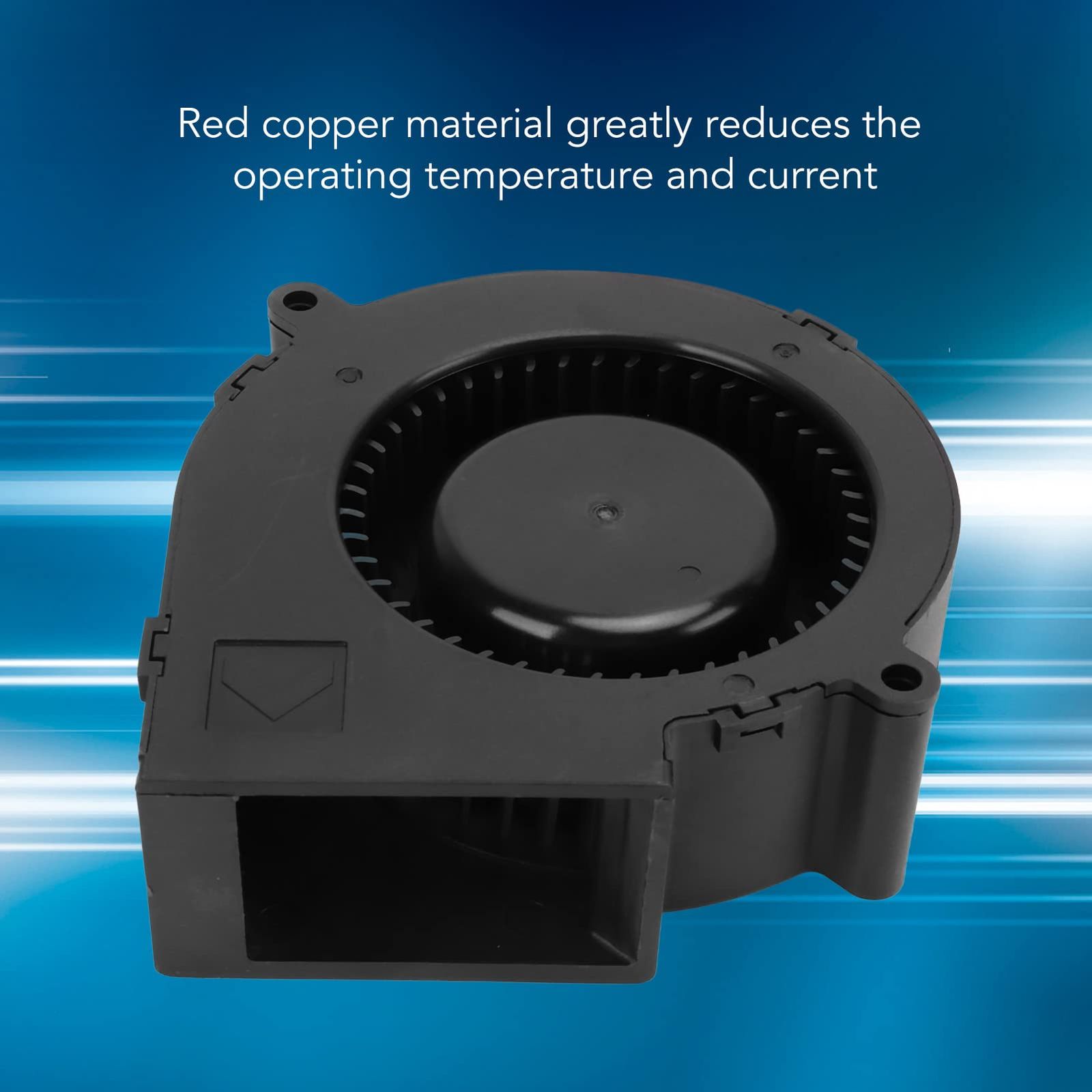 新品 冷却ブロワーファン、DC12V 2.7A ブロワーファン 4500RPM 37.39CFM ブロワーブラシレス冷却ファン 2 ボールベアリング DC 遠心ファン小型ラジエーター 工場、データセンター、ネットワークル