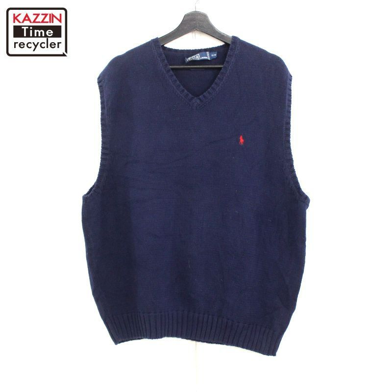 ポロラルフローレン ダウンベスト 90sヴィンテージ XL(jp XXL相当) 90's Polo by Ralph Lauren Black Watch Plaid Down Vest SIZE