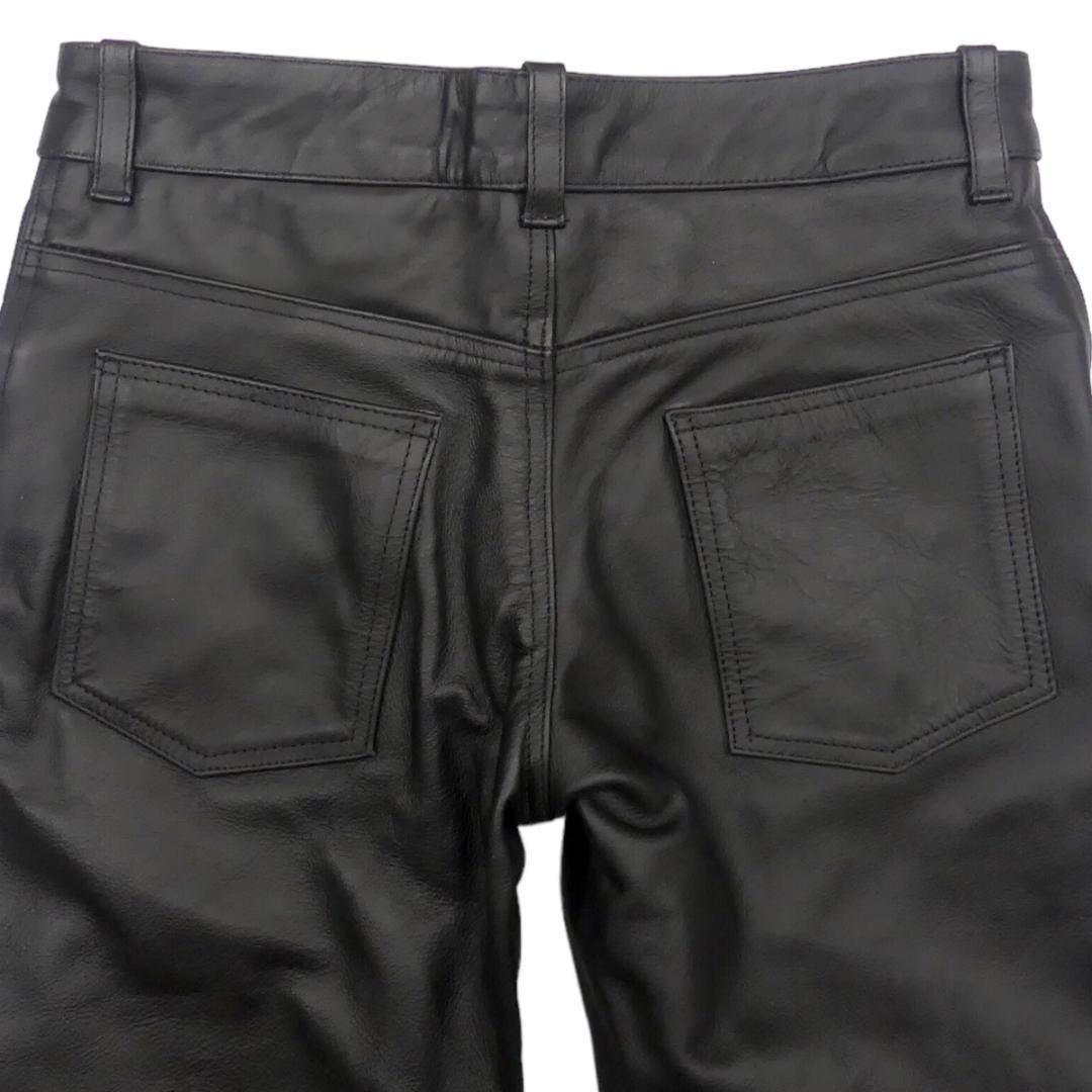 レザーパンツ バイク 本革 リューグーレザー メンズ W30 黒 JJ346