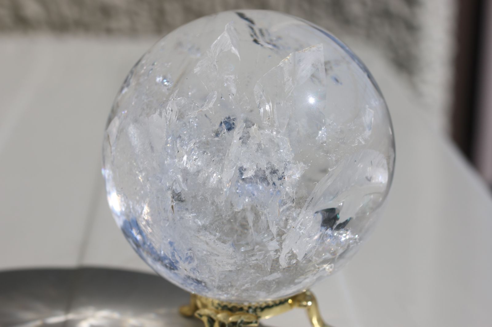 マルチカラー ルチルクォーツ ブレスレット 13ミリ 虹入り金針水晶