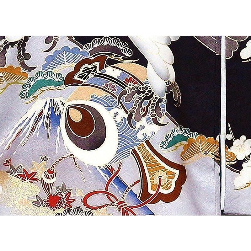 記念感謝祭☆京都友禅、刺繍、金彩仕様☆大鷹に祝い古典工芸文ぼかし染