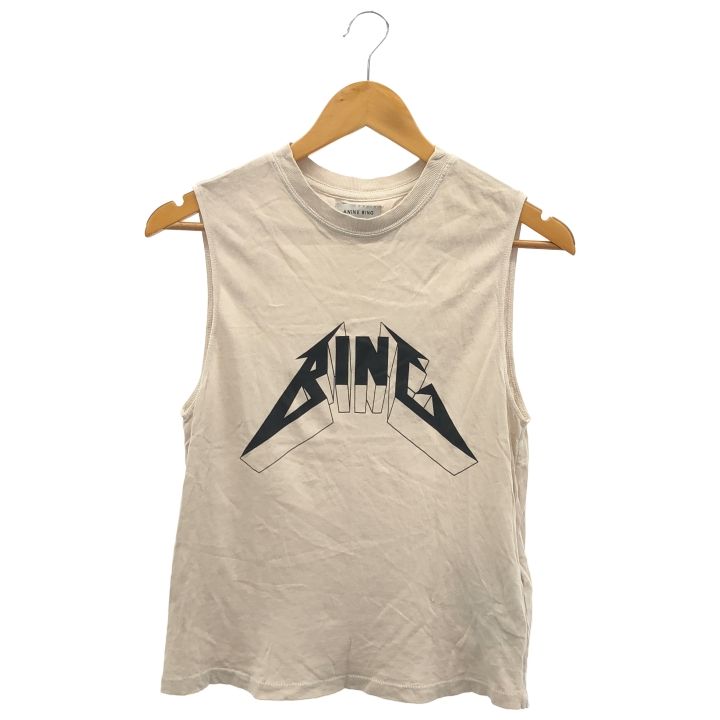 ANINE BING 22070587003210 BING logo Tシャツ レディース ベージュ